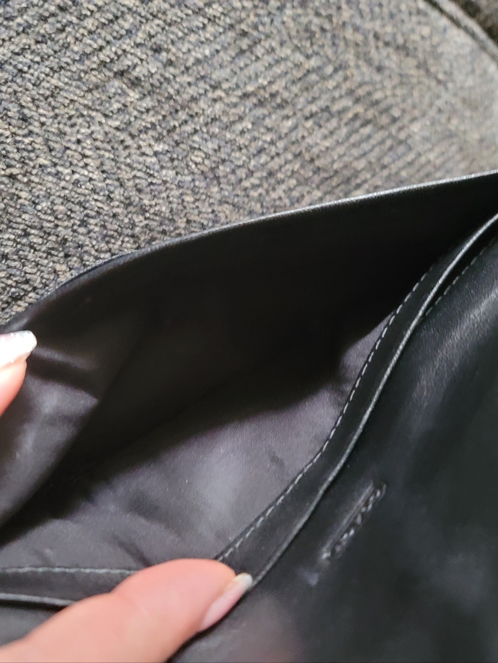 Coach Black Leather Slim Envelope Wallet - Picture 6 of 13